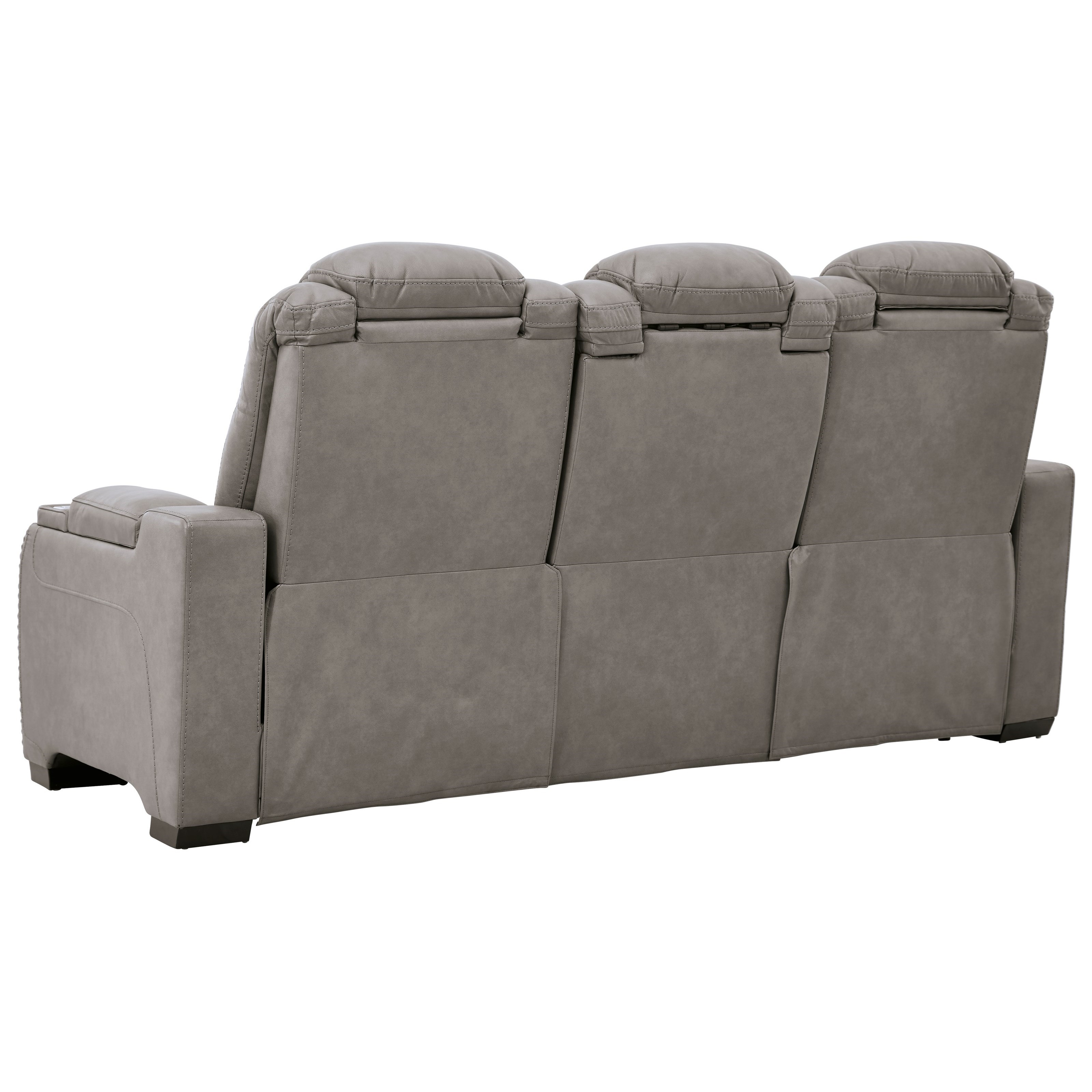 The Man Den Power Reclining Sofa with Adjustable HR